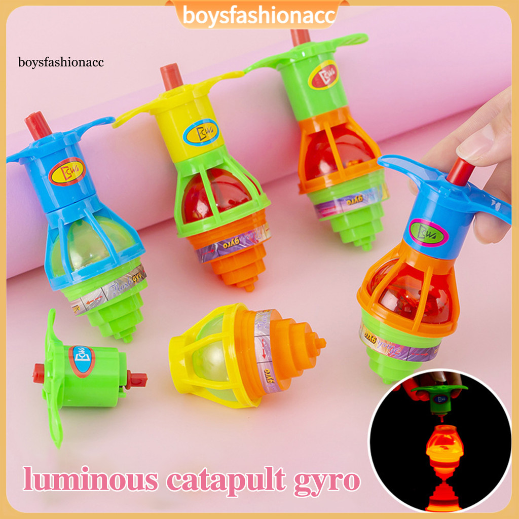 boysfashionacc 5/10/20Pcs LED Light-Up Spinning Top Operado Educacional Crianças Piscando Plástico Toy Meninos Meninas P