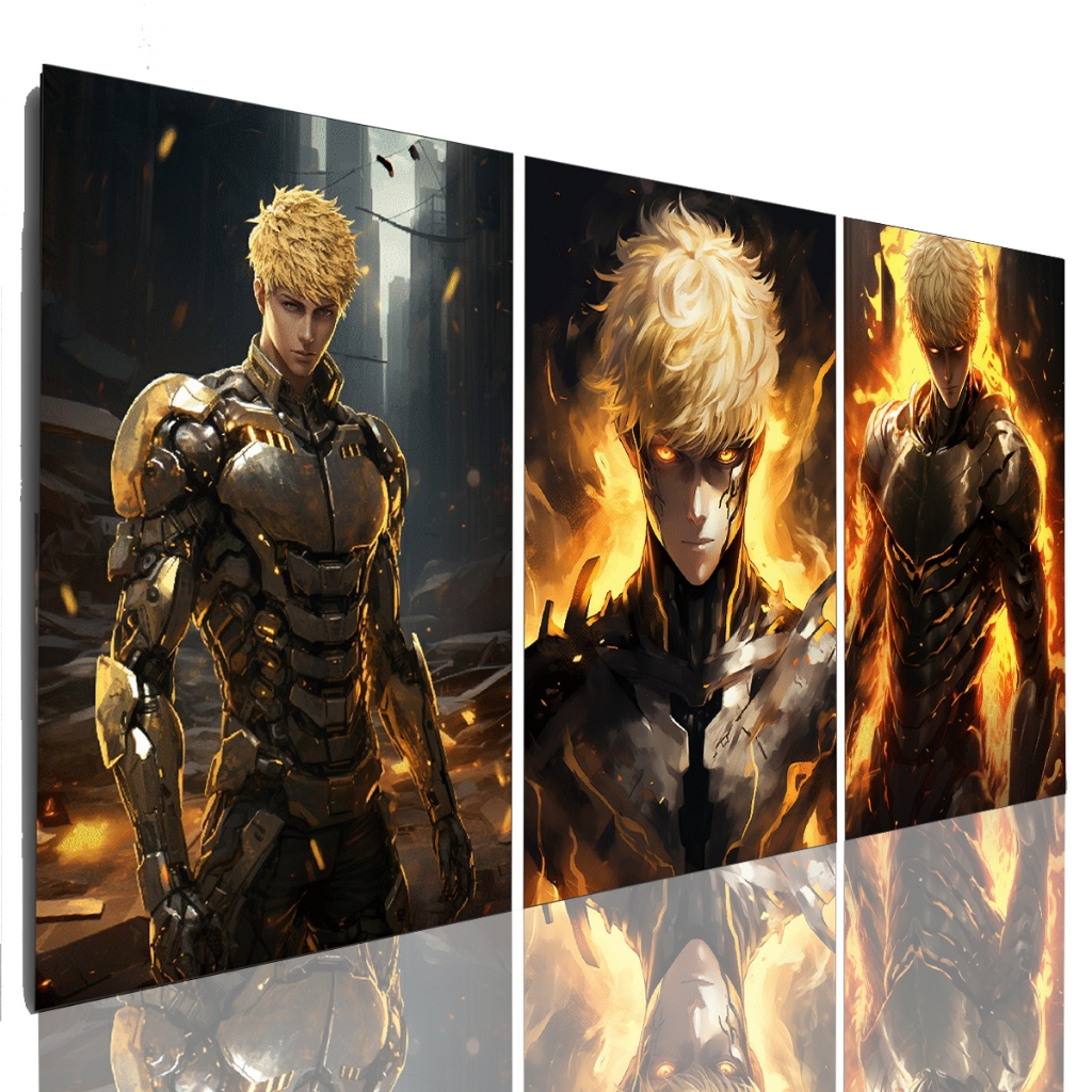 Quadro Decorativo Mosaico One Punch Sala Grande