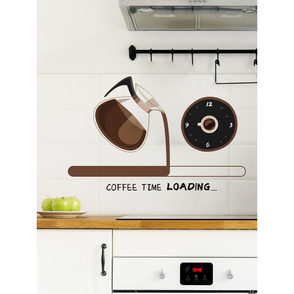 Cozinha restaurante xícara de café loja Storefront decorações de parede adesivos de parede auto-adesivo à prova dwaterpr
