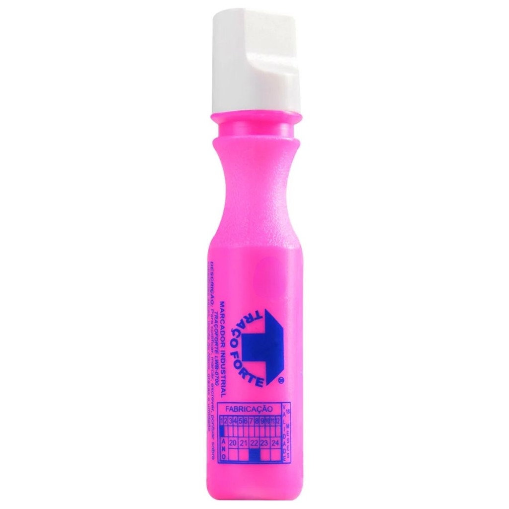 MARCADOR INDUSTRIAL BADEN TRAÇO FORTE PERMANENTE LWB0700 ROSA 60ML PONTA 3MM