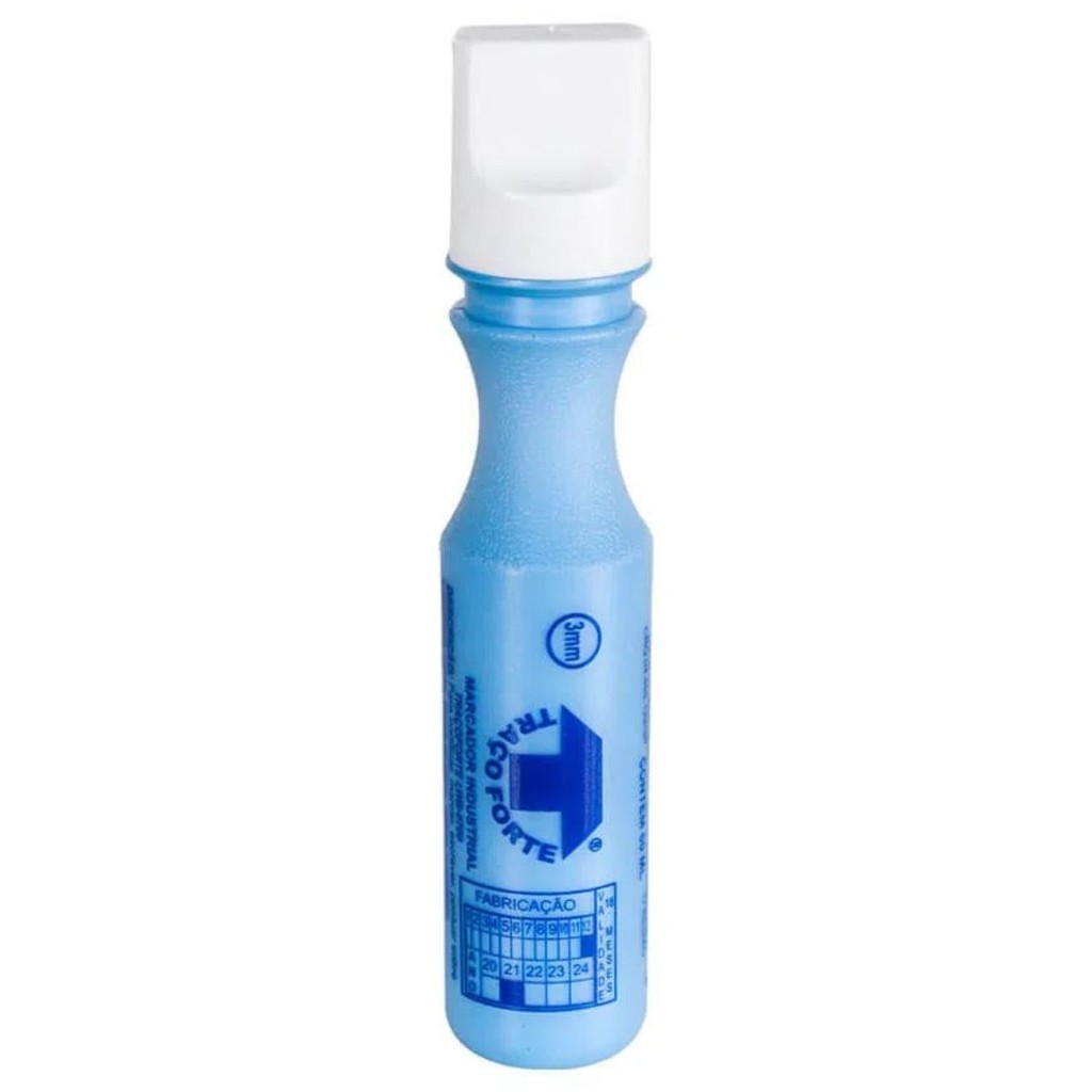 MARCADOR INDUSTRIAL BADEN TRAÇO FORTE PERMANENTE LWB0700 AZUL 60ML PONTA 3MM