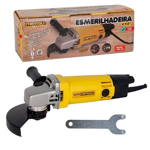 Esmerilhadeira Industrial Portatil Potente 650W 127V Alta Performance