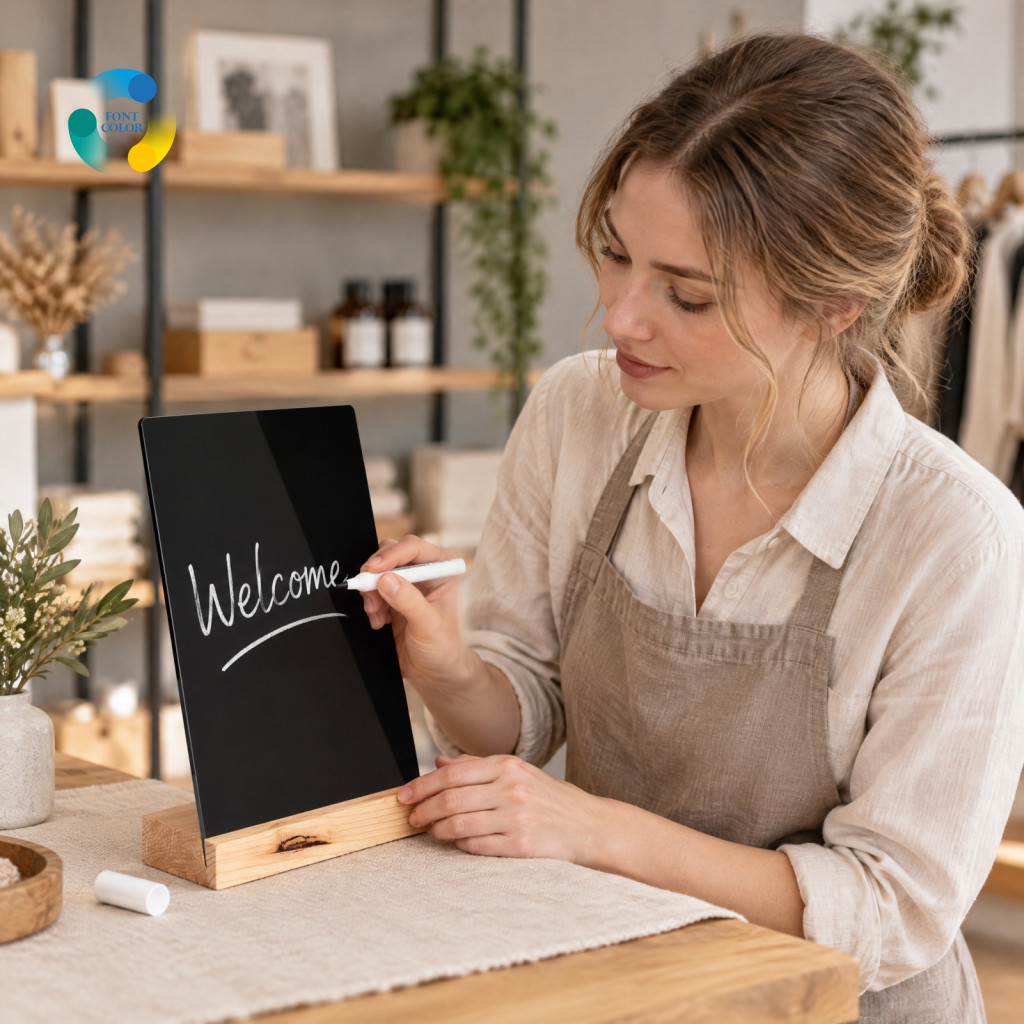 Small Chalkboard Signs with Stands Reusable Tabletop Message Boards Portable Wooden Stand Erasable Acrylic for Weddings
