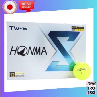 Bolas De Golfe Honma De Qualidade Japonesa TW-X S 2024 Modelo 1 Dúzia De 12 Branco Amarelo 3 Peças