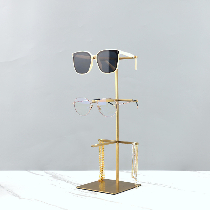TWEB Modern Minimalist Metal Multi-layer Glasses Display Stand Decorative Eyewear Storage Rack Bedroom Cloakroom Home De