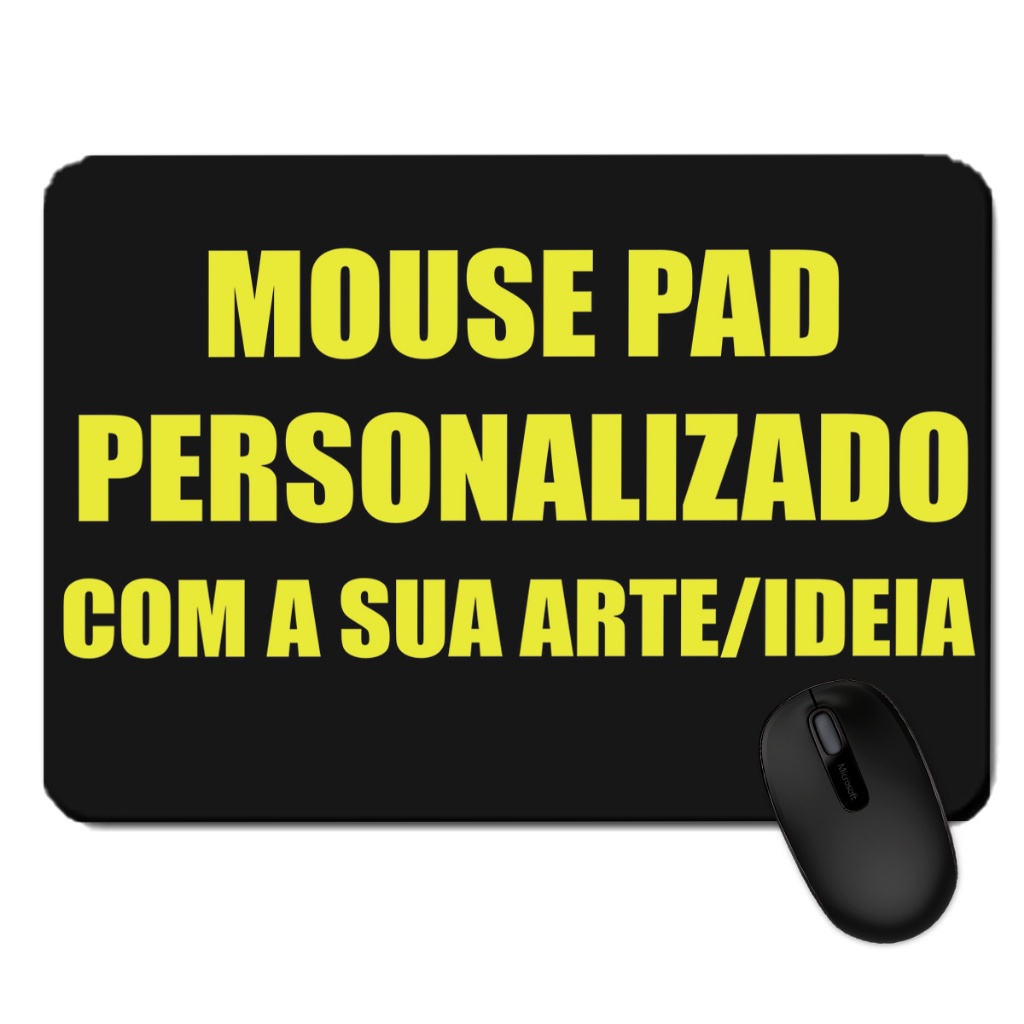 Mouse Pad Personalizado 22x17cm - Com a Sua Arte/Ideia - Qualidade e Estilo! 🖱️✨
