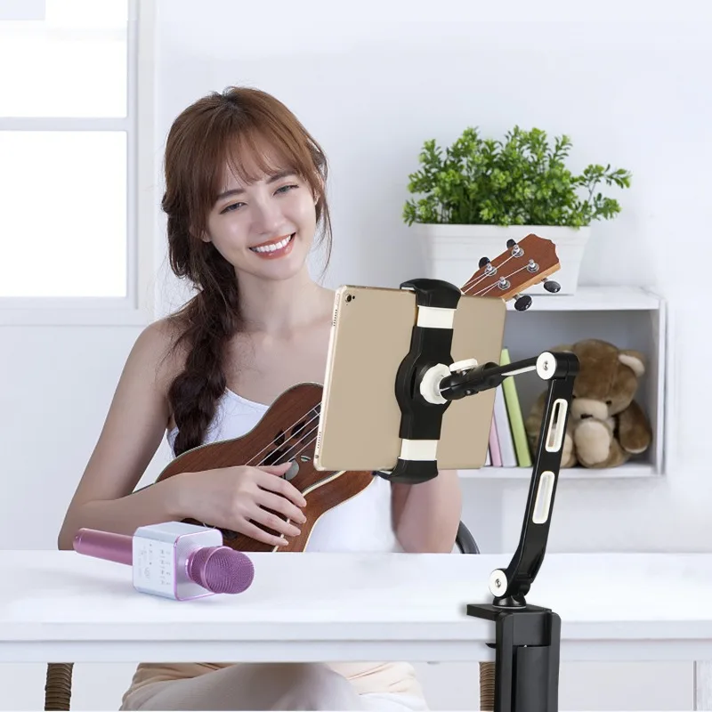 Clamp model, extended mobile phone, tablet, bracket, lazy bracket, foldable.