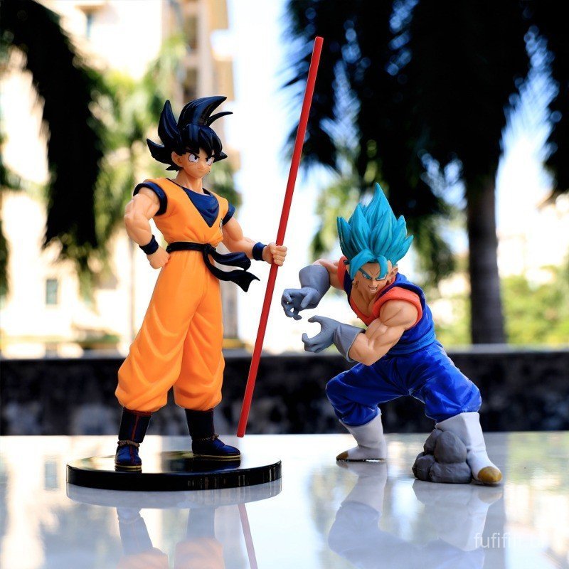 1 unidade, 19-26 cm, figura de personagem de anime, Bruxa, Goku, brincos de Pota, Super Saiyajin Azul, Bruxa, Kakarot, K