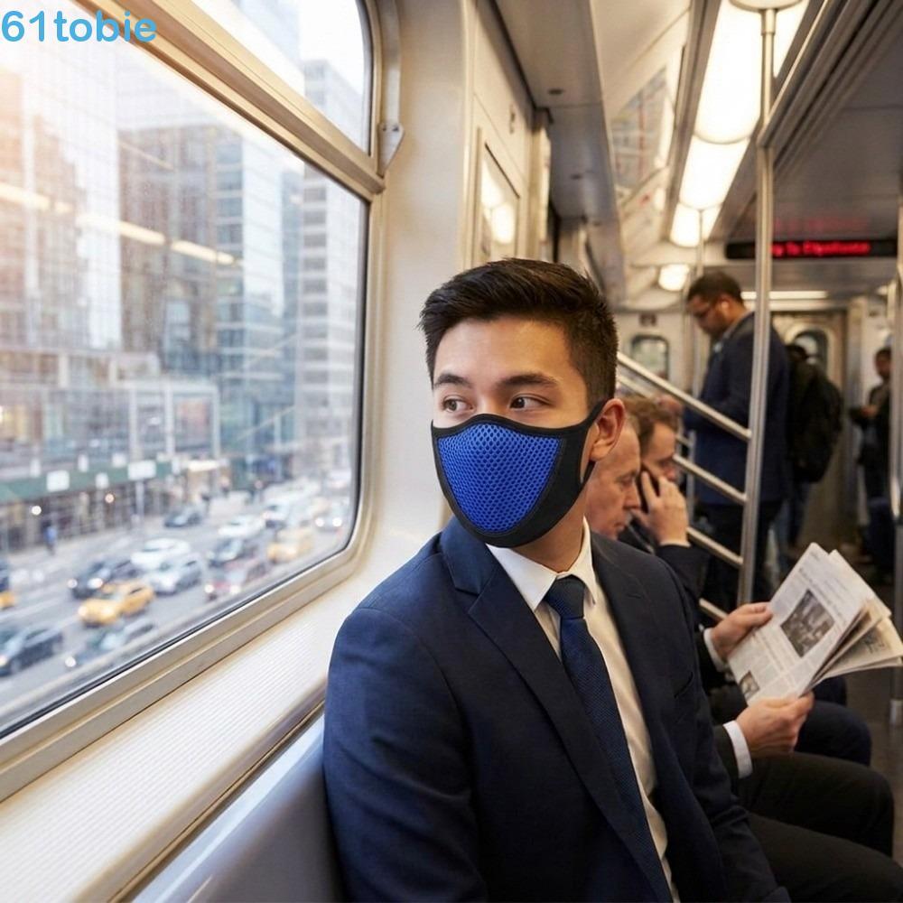 Máscara Facial Respirável , Esportiva Anti-Pólen UV Protetora Oca De Malha À Prova De Vento Earloops