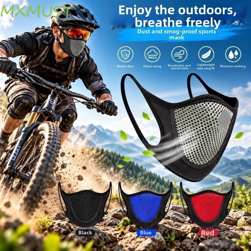 Máscara Facial Respirável , Esportiva Oca De Malha À Prova De Vento Protetora Anti-UV Earloops Pólen