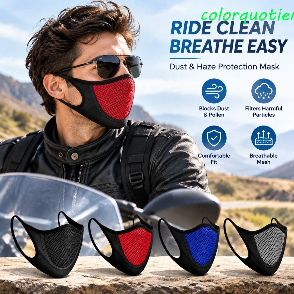Máscara Facial Esportiva , Respirável Anti-UV Oca De Malha Pólen Earloops À Prova De Vento E Poeira