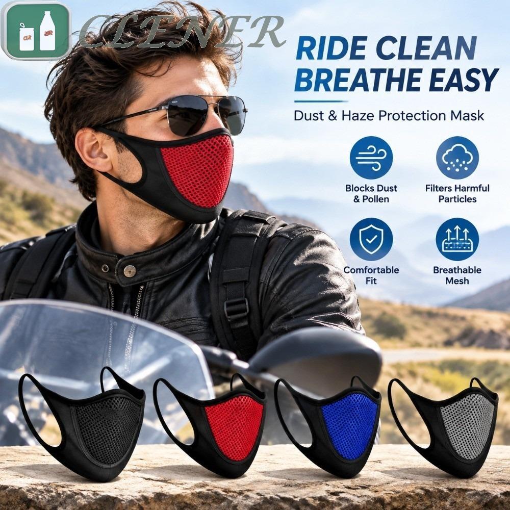 Máscara Facial Respirável , Esportiva Anti-Pólen Oca De Malha Protetora À Prova De Vento UV Earloops