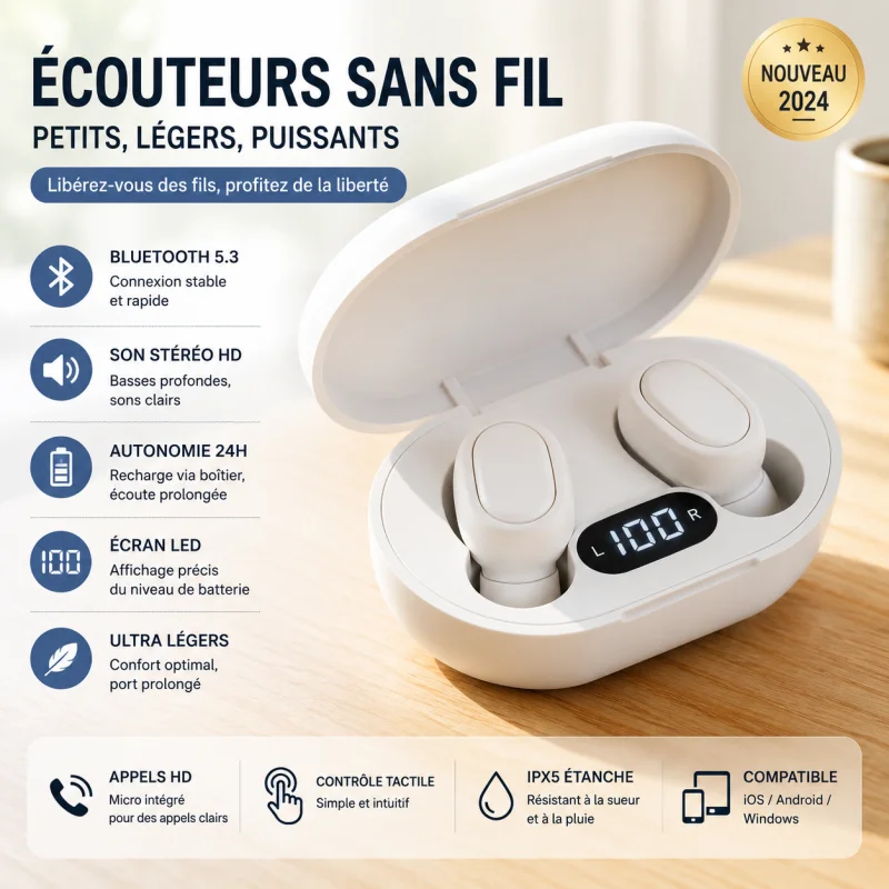 New Hot Mini In-ear E7S Tws Headphone Stereo Wireless Bluetooth Earphones Hearing Aids Sport Game Sleep Headset With Micphone