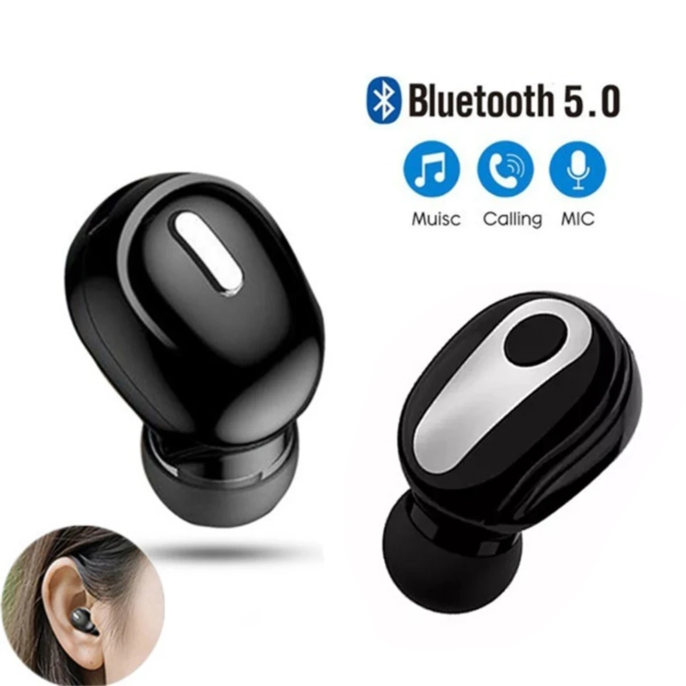 Mini Wireless Bluetooth Earphone in Ear With Mic Handsfree Headset Earbuds For Samsung All Phone Sports Bluetooth 5.0 Earphones