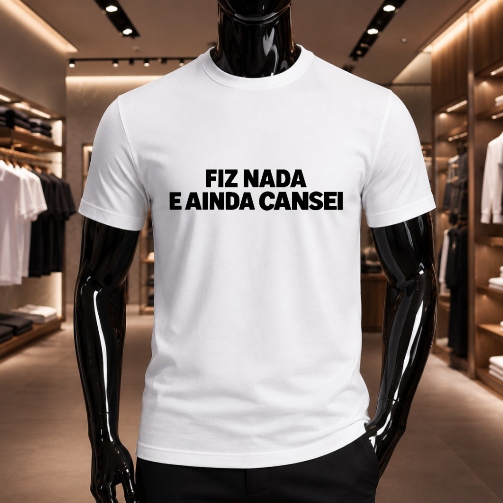 I Didn't Do Anything, But I'm Still Tired—Short-Sleeve T-Shirt, 100% Cotton, Unisex, Trendy and Fashionable Street Style