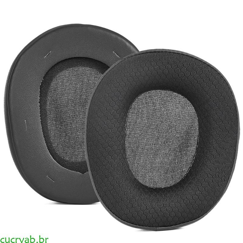 cucryab Preto Substituição Capa Ouvido Par Para X1 Over-Ear Gaming Fones Amortecimento Interno Macio Streamin