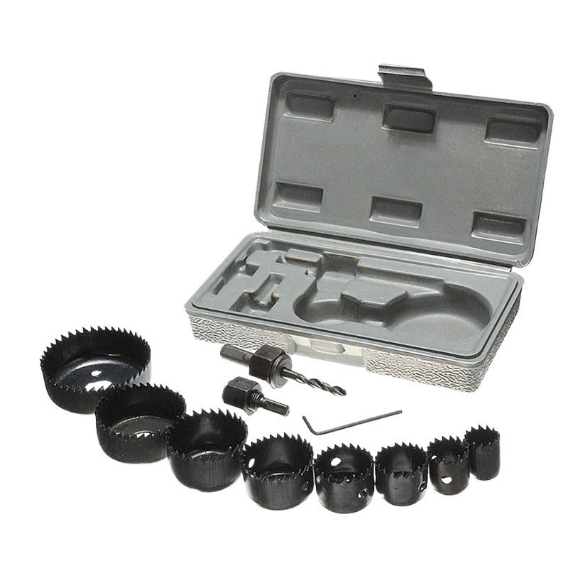 3/6/8/9/11/13/16/18 Pçs/Set Buraco Serra Conjunto De Corte Kit Ferramentas 19-64mm Para Placa De Madeira Fina