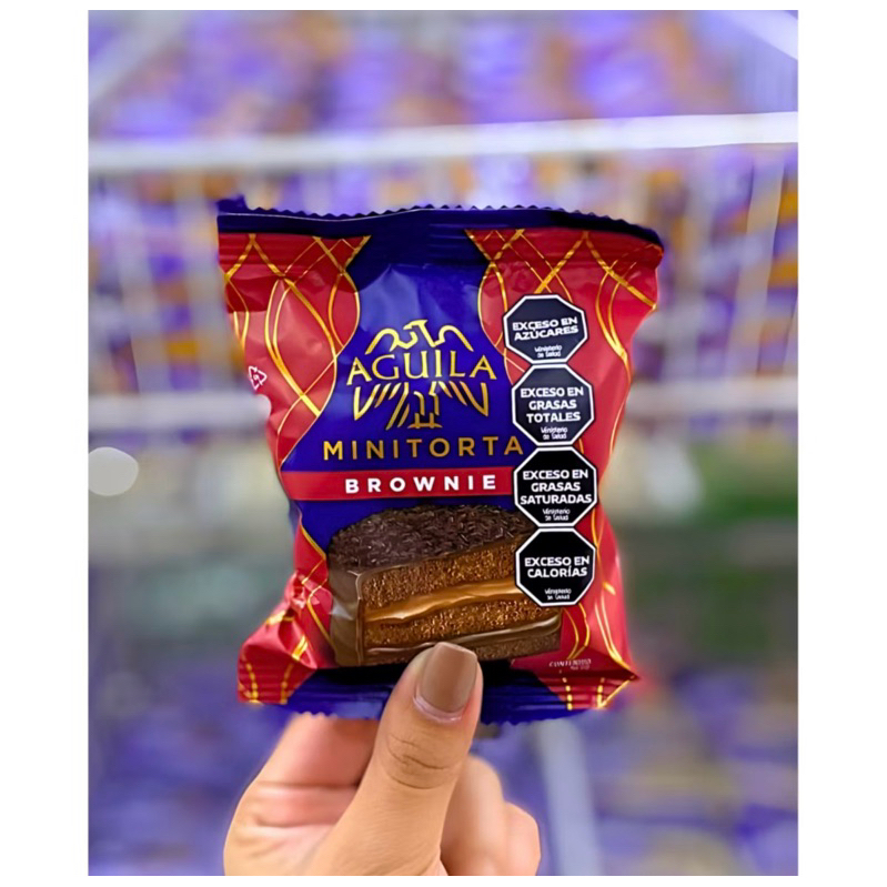 alfajor aguila mi torta triple brownie caja con 21 unidad, envio imediato