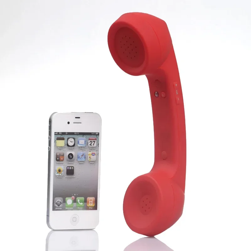 Decorative Wireless Retro Telephone Handset Bluetooth-compatible Phone Headphones External Mic Speaker Phone Call Receiver Gifts