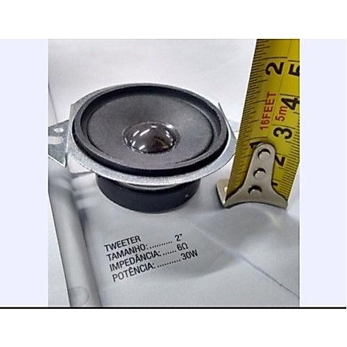 Tweeter Eastech 2 Polegadas 6 Ohms 30w + Capacitor R-19