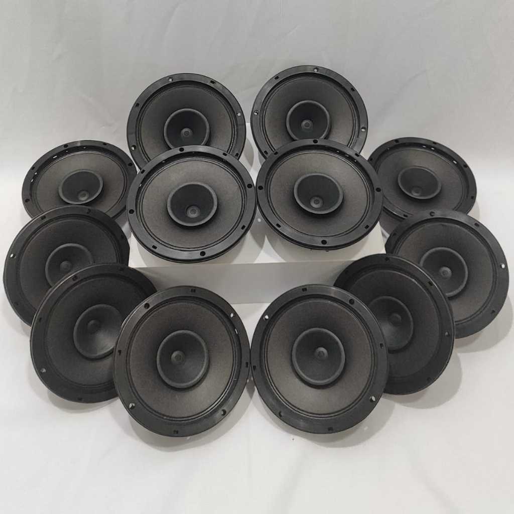 Kit 12 Pçs Alto Falante Bravox Full Range F6 6 30w 8ohms Preto