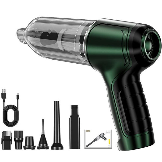 Mini aspirador de pó portátil multifuncional 3 em 1 com carregamento USB e modelo 2 em 1 com carregamento USB.