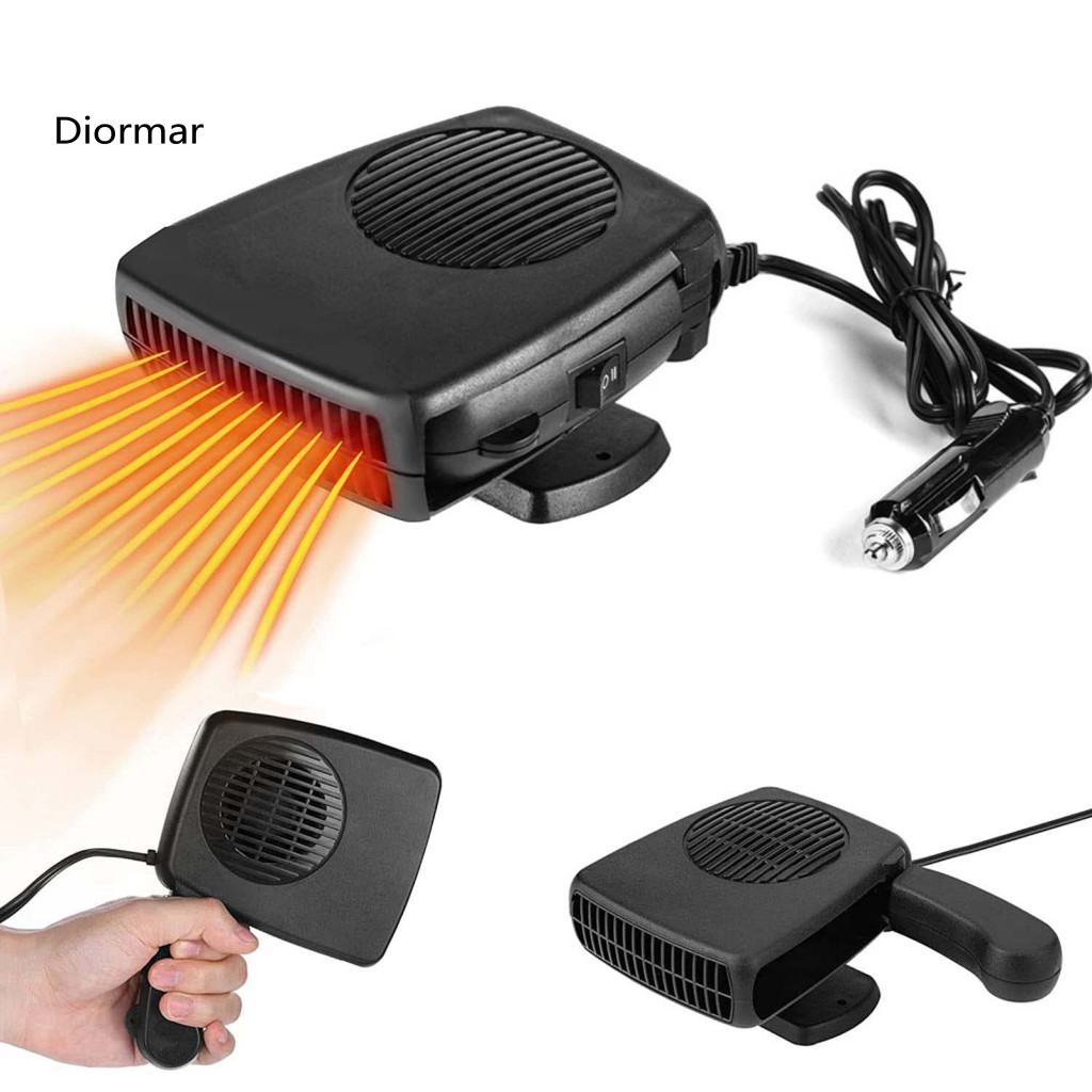 Car Heater Defogger Dashboard 12v 200w Fan 2-in-1 Portable Windshield Defroster Fast Heating Vehicle Demister for Cars T