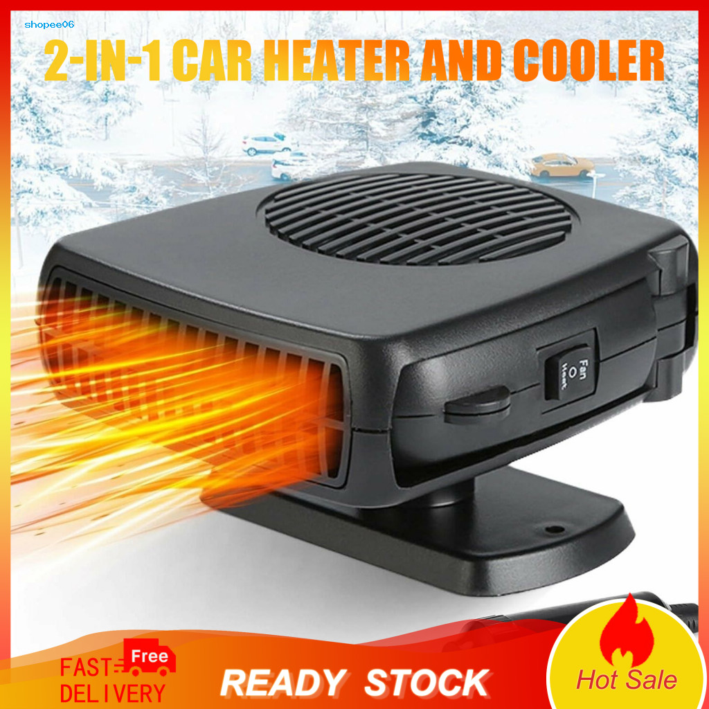 Car Heater Defogger Windshield Defroster 12v 200w Fan 2-in-1 Portable Fast Heating Vehicle Demister for Cars Trucks Suvs