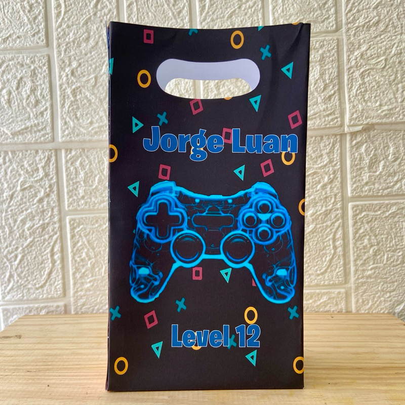 Sacolinha Surpresa Personalizada Vídeo Game | Gamer - G  PEGUE E MONTE