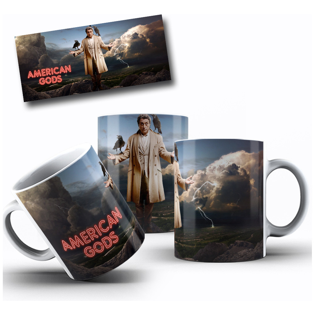 Caneca Personalizada Presente Arte Serie American Gods