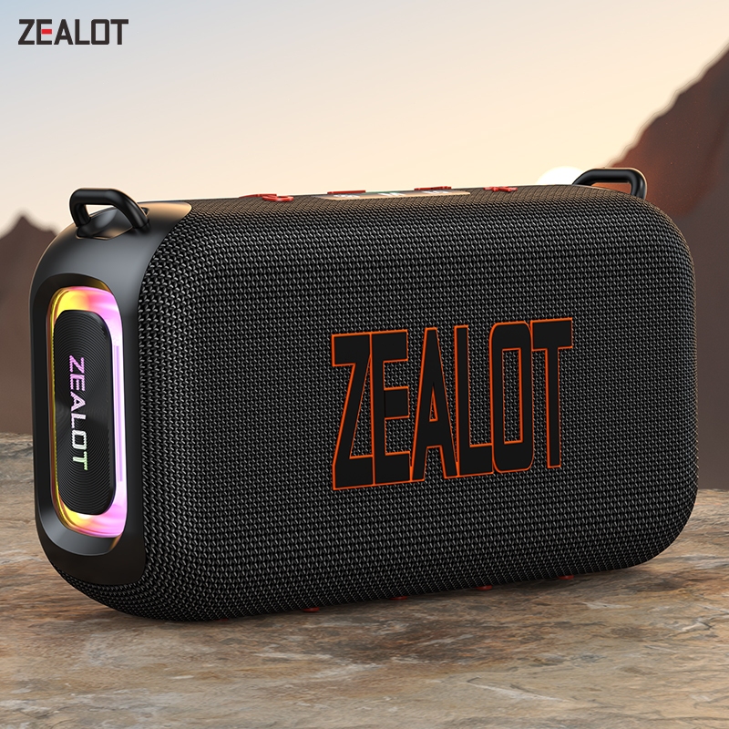 ZEALOT S85 Alto-falante Bluetooth 60W para Exterior Bateria 8000mAh TWS Estéreo IPX6 À Prova D’Água