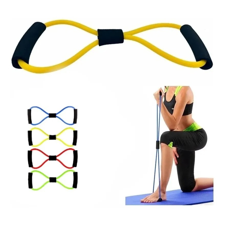 Elástico Extensor Forma de Oito Tensão Multifuncional