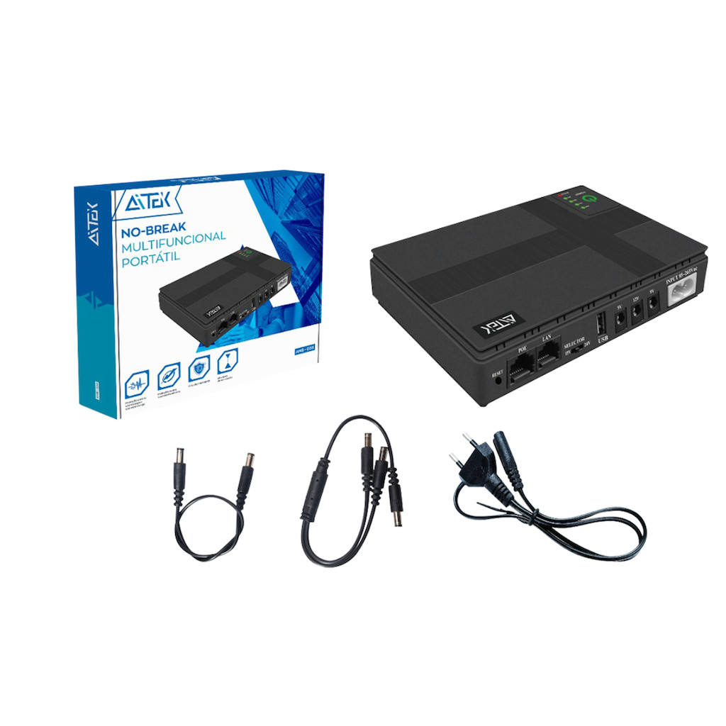 NOBREAK MULTIFUNCIONAL 36W PARA ROTEADOR FECHADURA MAGNETICA E OUTROS