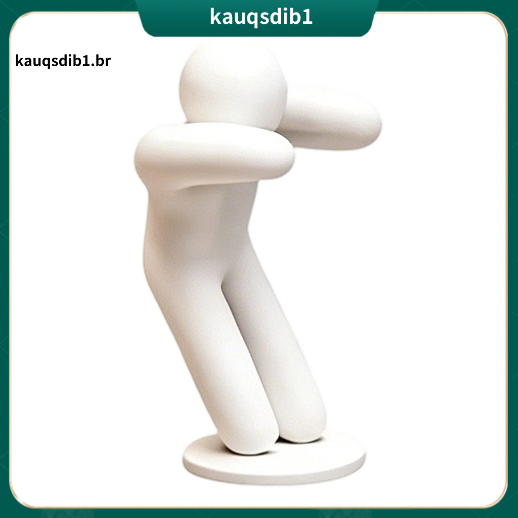 Game Model Minimalist Man Decoration 8pcs 3d Printed Figurines Set – Sitting Standing Lying Abstract White Statues Col