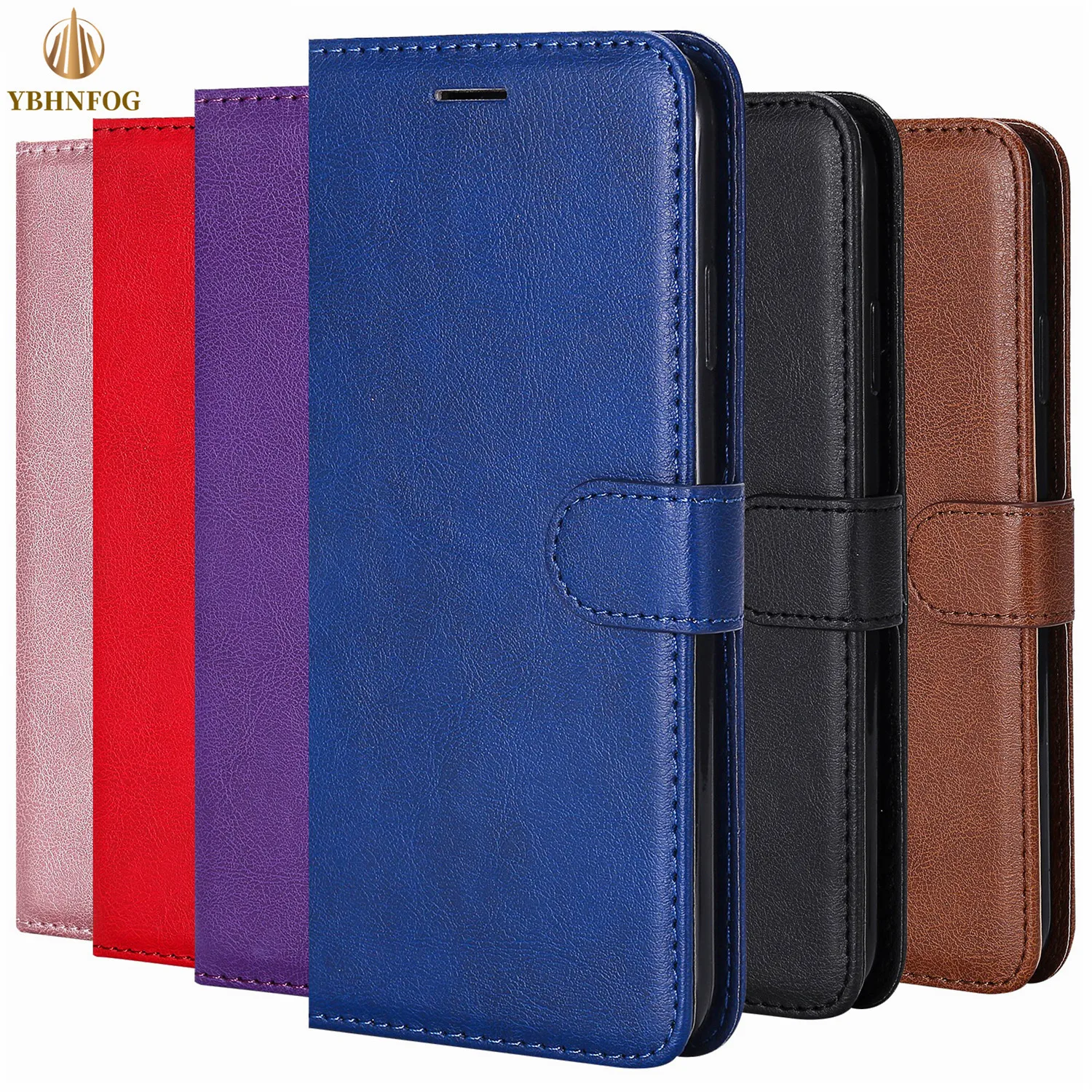 Flip Case For iPhone 16E 15 14 Plus 13 12 Mini 11 Pro Max X XS XR 6 6S 7 8 Plus Leather Card Slots Wallet Holder Stand Cover