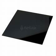 Placa acrilica preta 5mm 45cm x 45cm