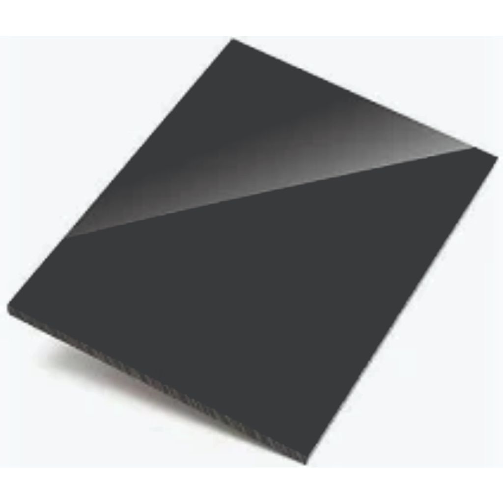 Placa acrilica preto 5mm 20x20cm