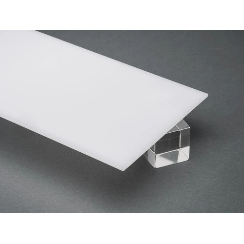 Kit 3 Placas Acrílico Branco Leitoso 5mm 2x1 Cortado Ao Meio