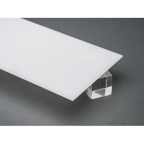 Placas Acrílico 5mm 2x1 (cortado Ao Meio) Branco Leitoso
