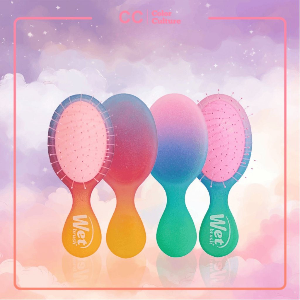 The Wet Brush Mini Electric Sky-Pente De Cabelo Anti-Emaranhado , Queda , Escova Desembaraçadora
