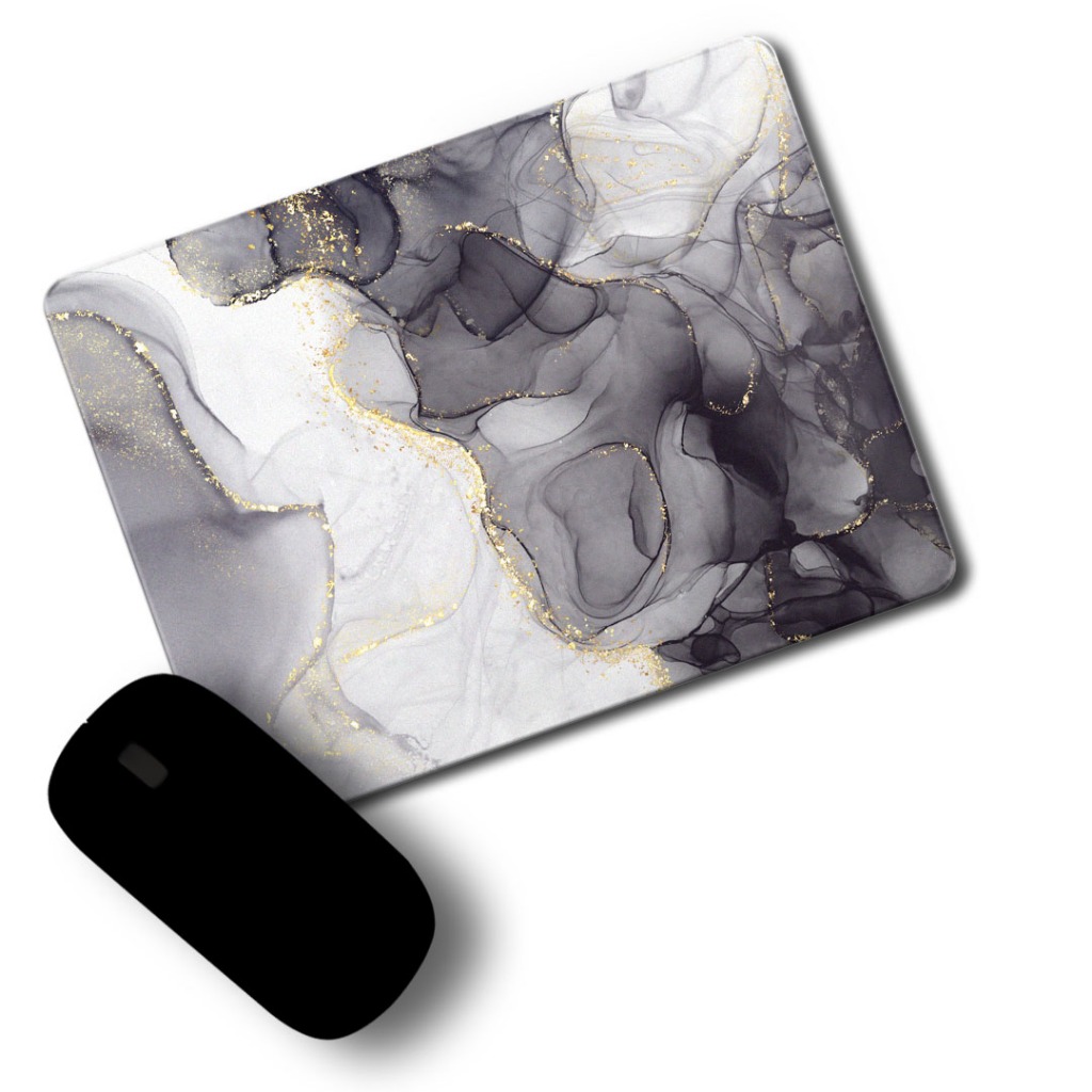 Mouse Pad Estilo Pedra Cinza Emborrachado