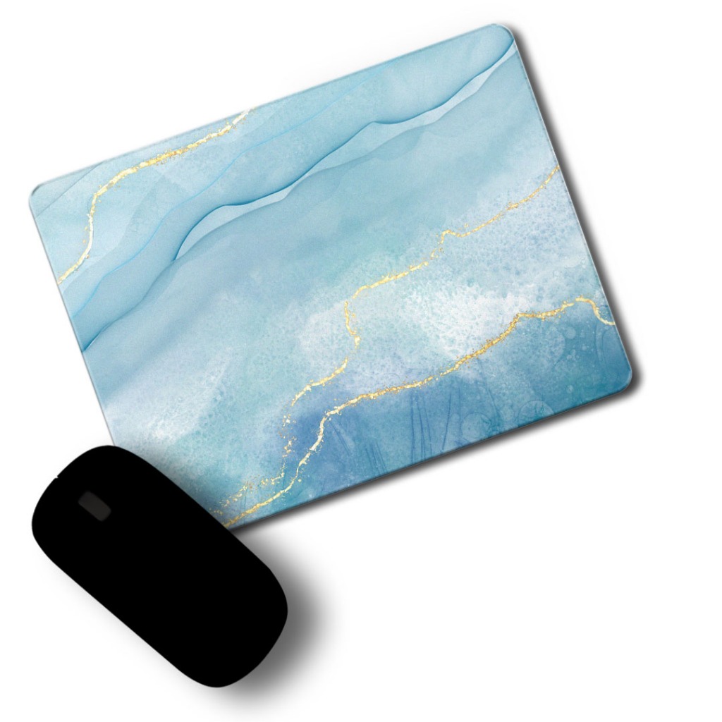 Mouse Pad Estilo Pedra Azul Emborrachado