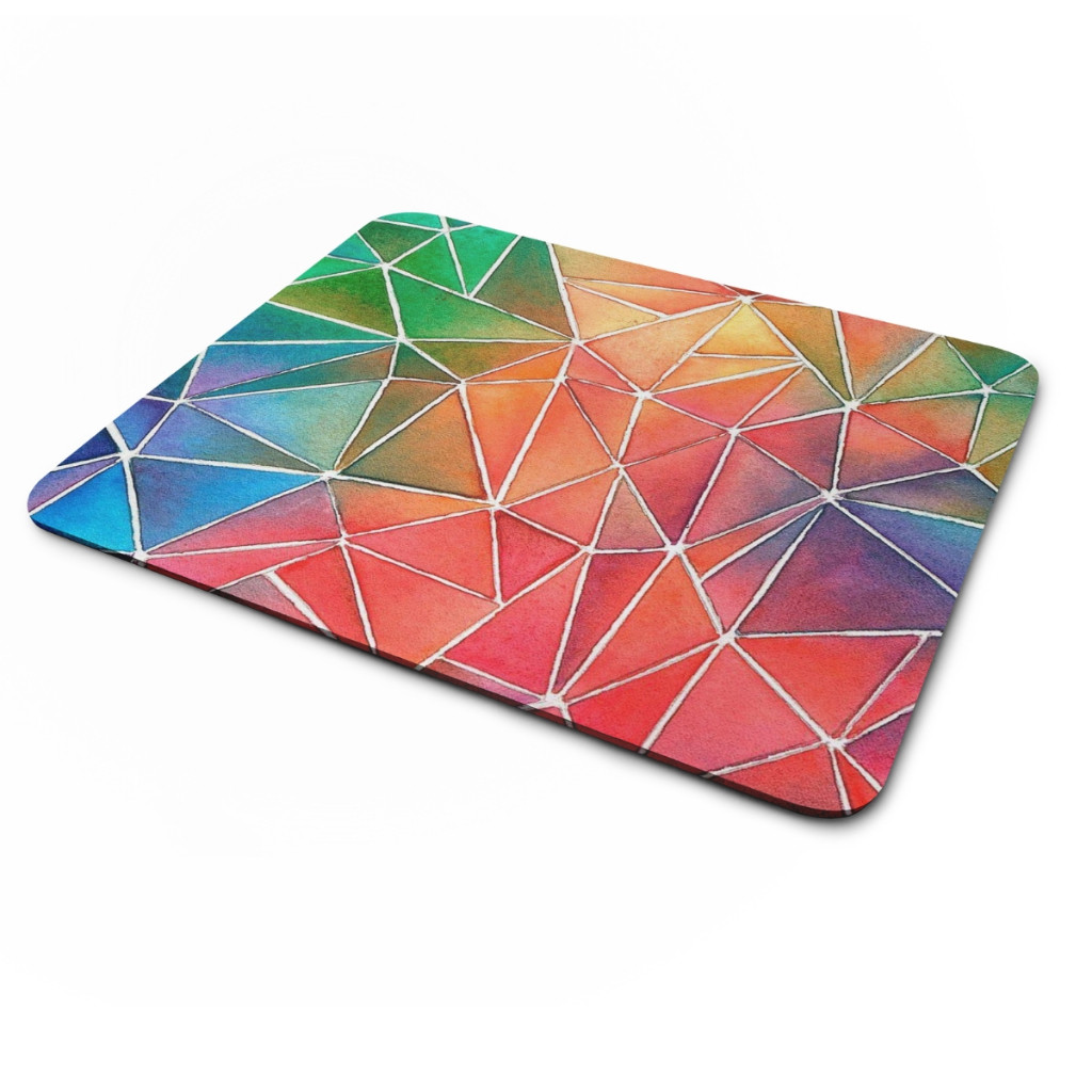 Mouse Pad Estilo Vitral Tamanho 22x18cm marca Orathea decorativo presente lembrancinha