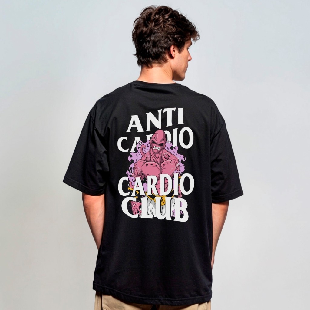 Camiseta Oversized Academia Dragon Goku Anti Cardio Majin Boo REF 2960 Home Custom