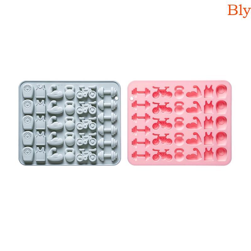 Bly Fitness Temático Ice Maker 11 Cavidades Tema Treino Moldes Chocolate Silicone Para Bolo