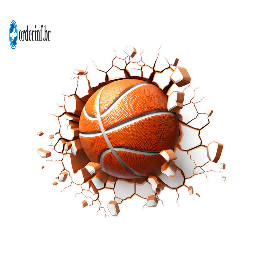 Wall Stickers Clean Surface Decals 3d Basketball Sticker Removable Self-adhesive Decal for Boys Bedroom Room Sports Deco