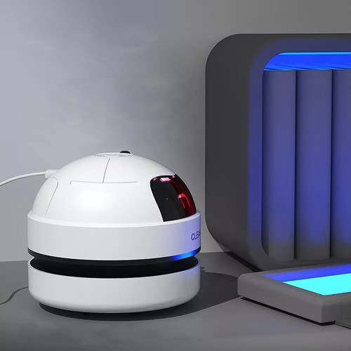 Mini Aspirador De Mesa Robô Papa Migalhas Portátil Recarregável USB Para Teclado Escrivaninha Estudo Home Office