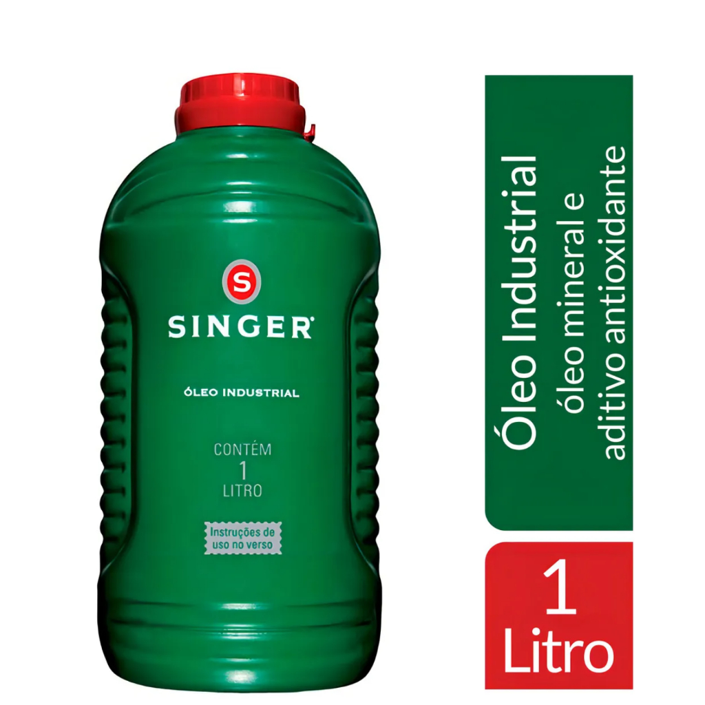 Óleo Lubrificante Industrial Multiuso Singer 1 Litro – Proteção e Desgaste Máquinas e Equipamentos