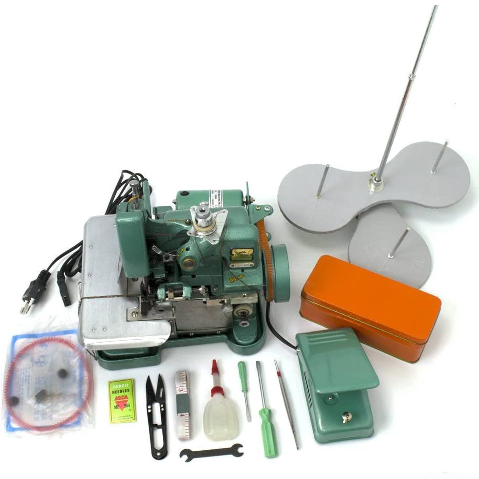 Maquina de Costura Overlock Semi Industrial 3 Fios com Motor Acoplado. Maquina Portatil. Equipamento robusto, importado, 220v