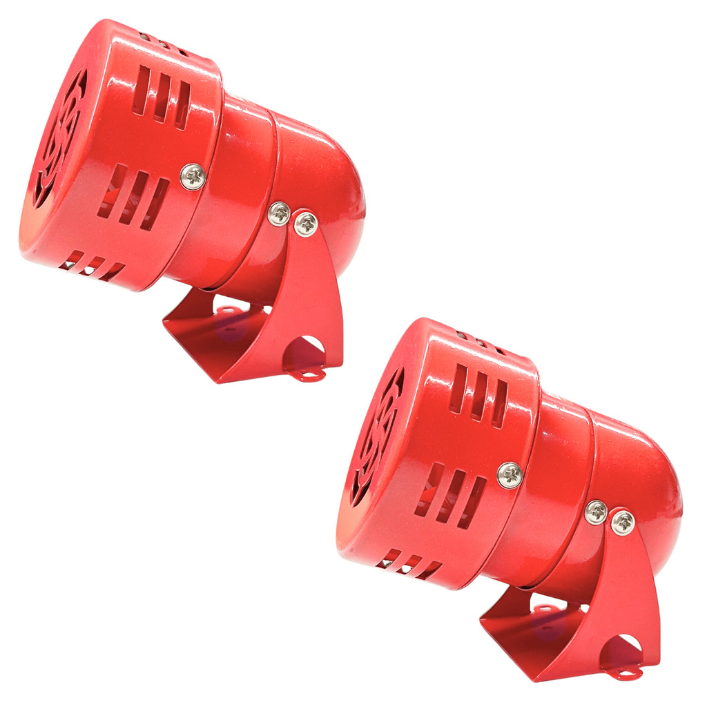 Kit 2 Sirene Eletromecânica MS-190 220V 119dB 300m Alarme Industrial Nota Fiscal Garantia Pronta Entrega